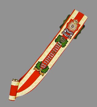 Vaandel Korps Mariniers draagriem.