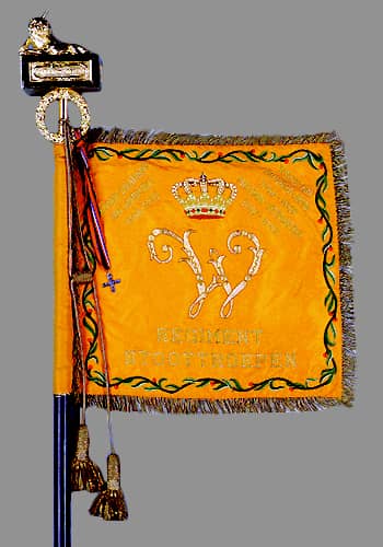 Vaandel Regiment Stoottroepen Prins Bernhard voorkant.