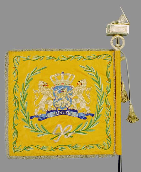 Vaandel Regiment Technische Troepen achterkant.