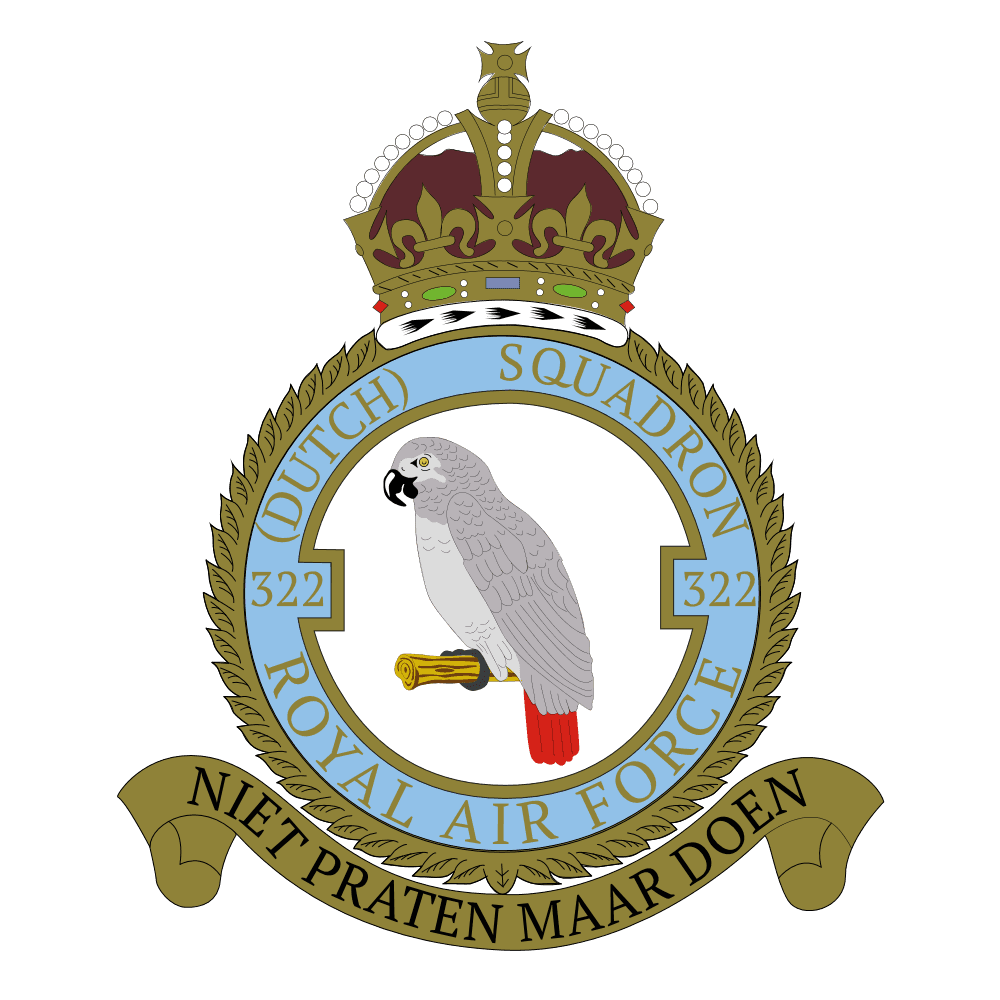 Afbeelding van het embleem 322 Squadron.