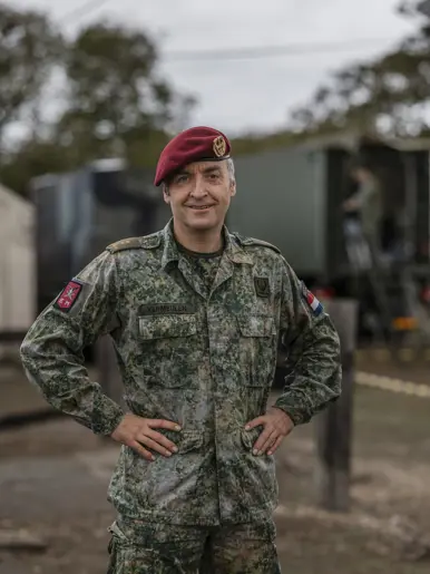 Portretfoto van luitenant-kolonel Vermeulen.