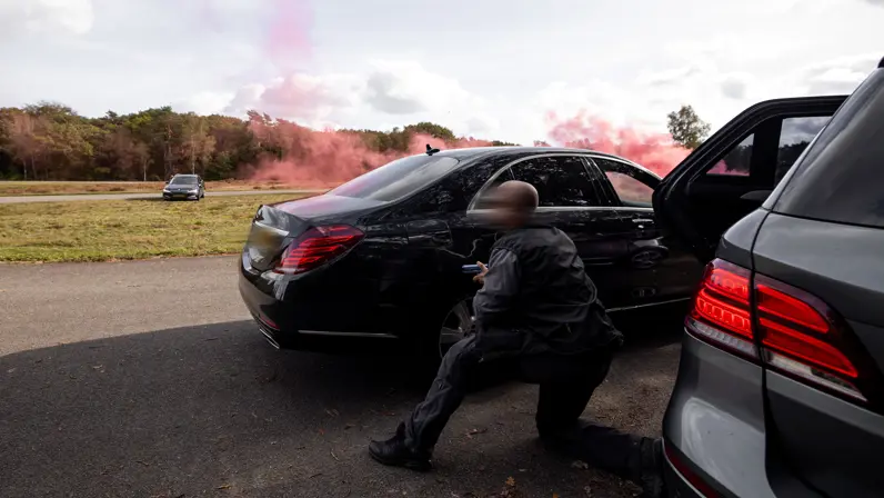 Een militair van de PBB tijdens een tactische oefening op de Vlasakkers.
