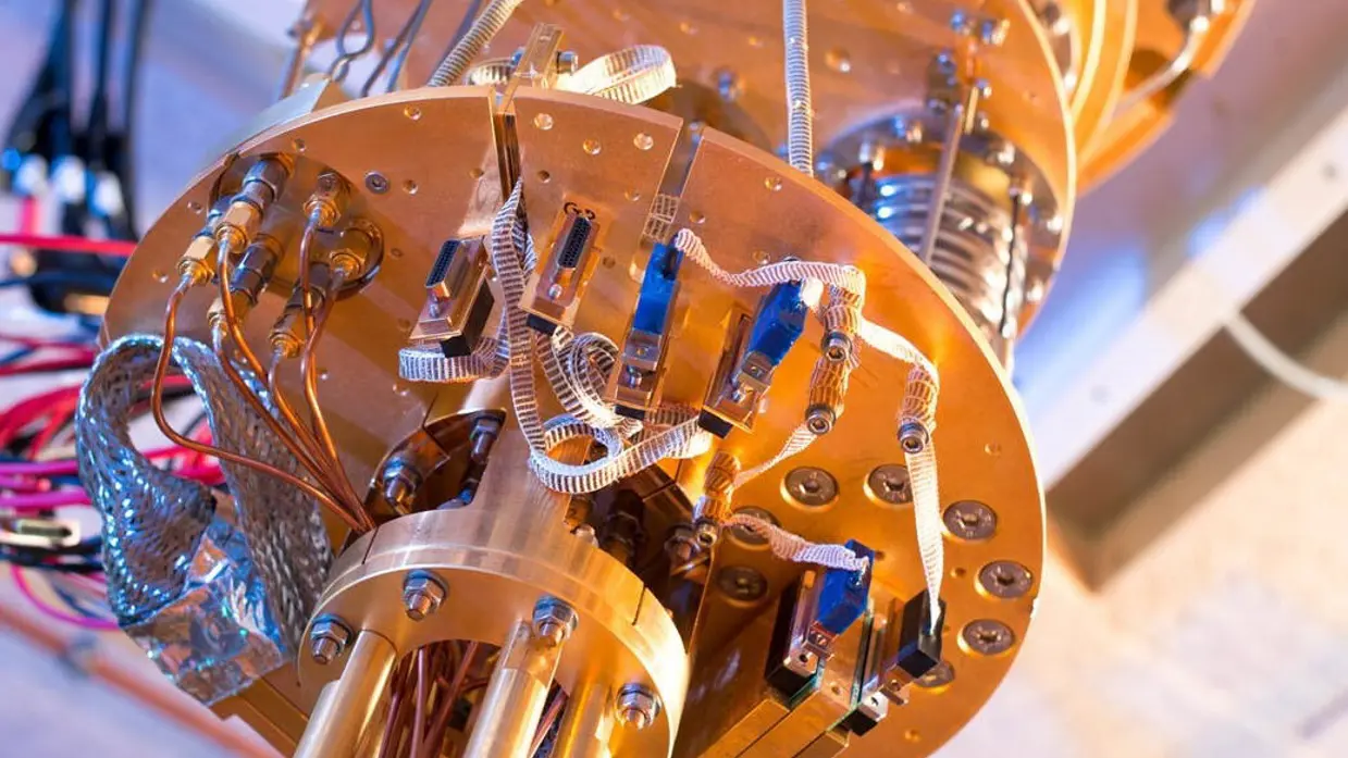 een onderdeel van een quantumcomputer 