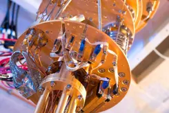 Onderdeel van een quantum-computer