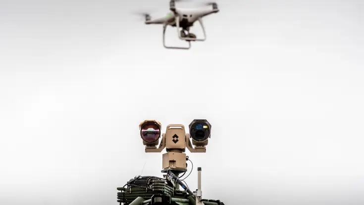 Een systeem om drones onschadelijk te maken.