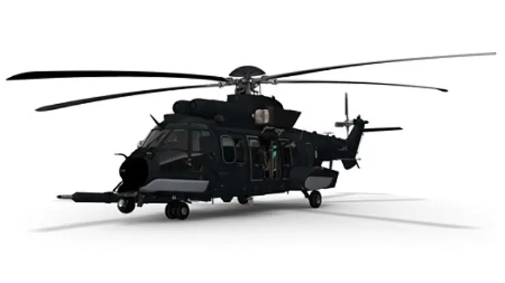 Een visual van de Caracal-helikopter.