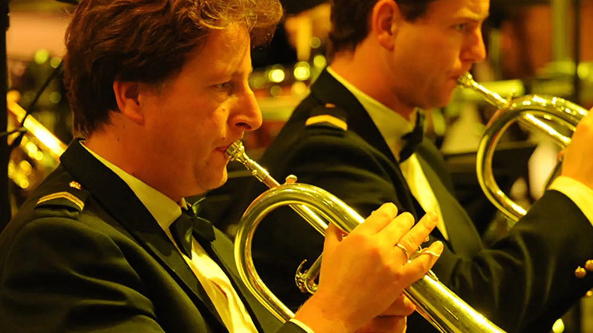 Blazers van militair orkest.