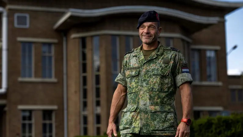 Luitenant-kolonel der mariniers Gerrit-Jan van de Dam. 