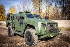 Patrouillevoertuig type Joint Light Tactical Vehicle.