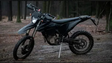 Portretfoto van de KTM, de motor die door 11 Luchtmobiel ingezet wordt.