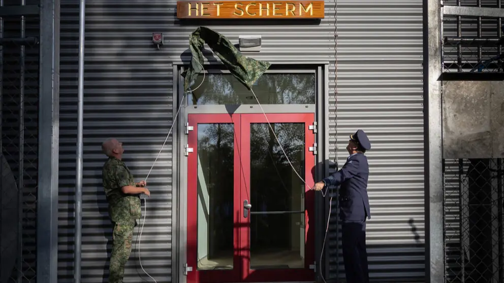 Opening van een nieuwe werkplaats.