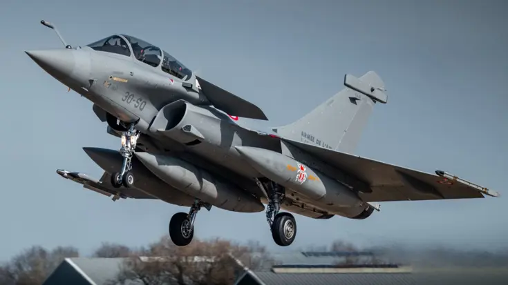 Een Rafale B van de Franse luchtmacht.