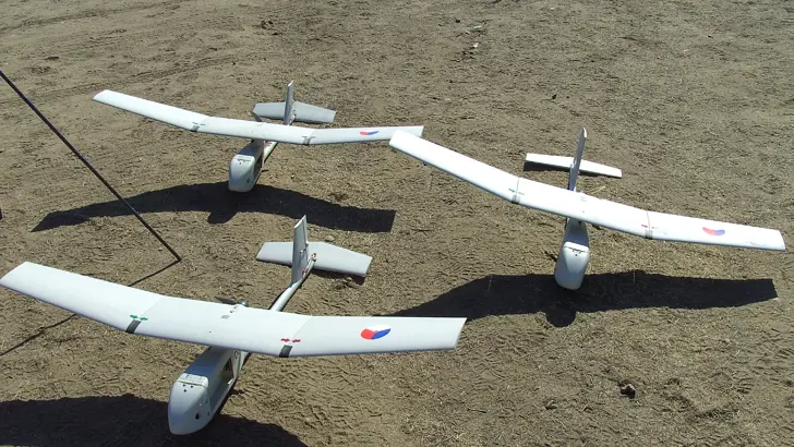 3 Raven mini-UAV's.