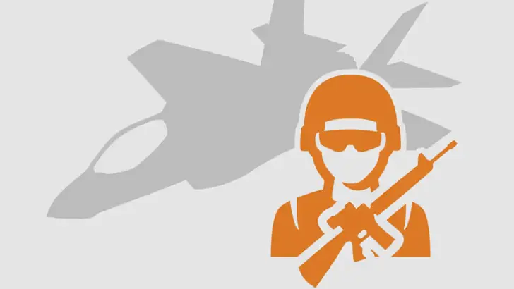 Illustratie militair en gevechtsvliegtuig.
