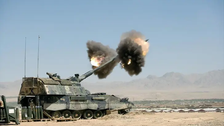 Vurende PzH2000.