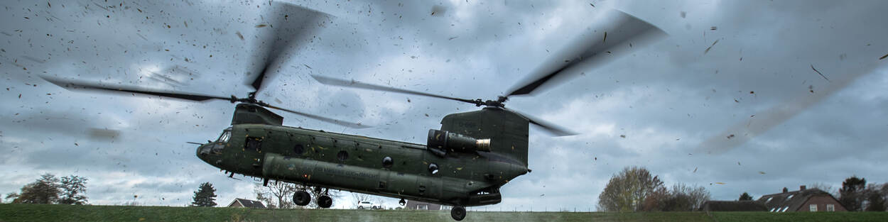 A Chinook helicopter.