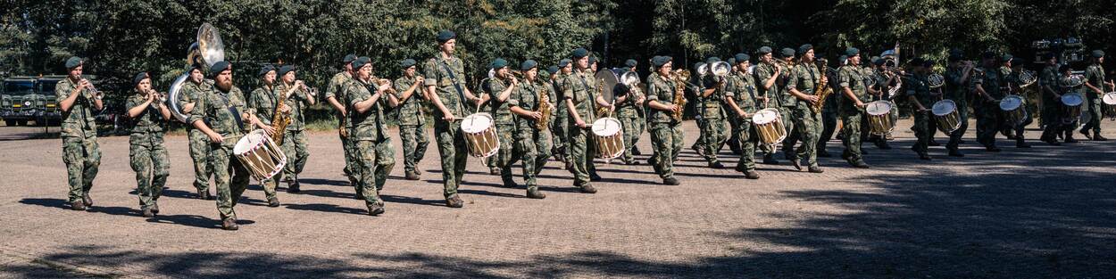 Het Fanfare 'Korps Nationale Reserve'.