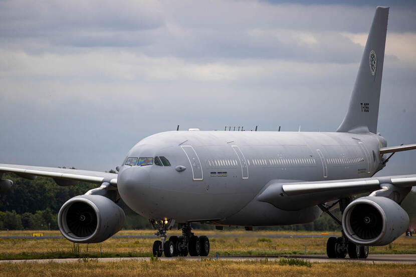 Een Airbus A330 Multi Role Tanker Transport.