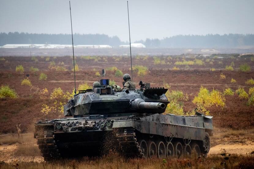 Leopard-tank in Litouwen.