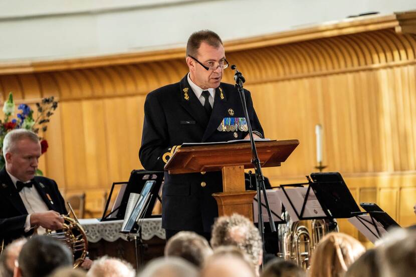 Commandant Zeestrijdkrachten viceadmiraal René Tas.