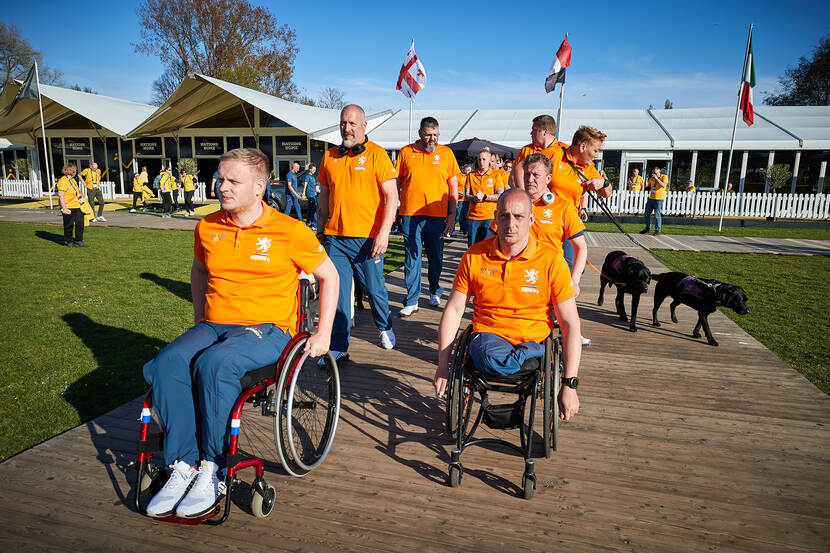 Nederlandse deelnemers in het Zuiderpark.