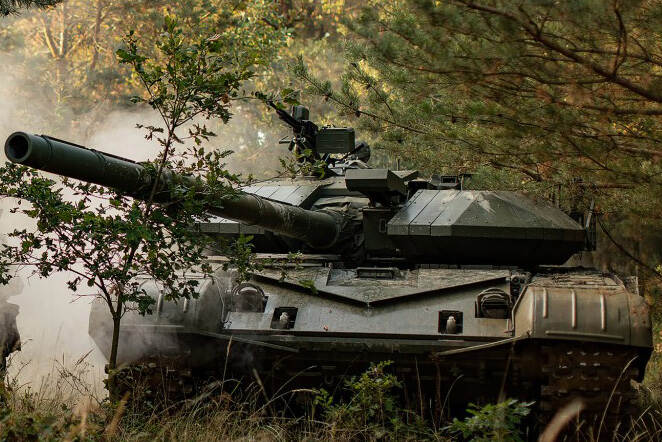 Een T-72 tank.