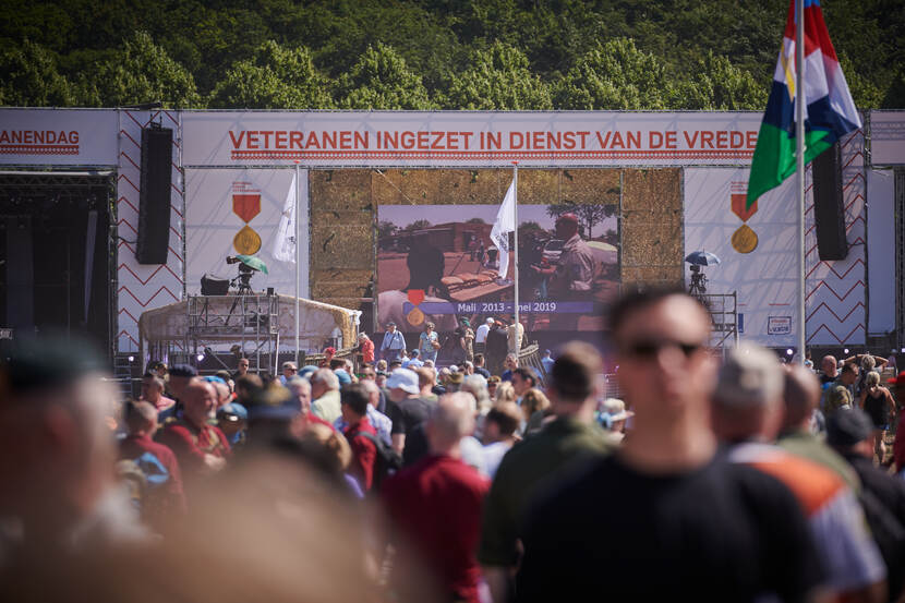 Malieveld tijdens Veteranendag.