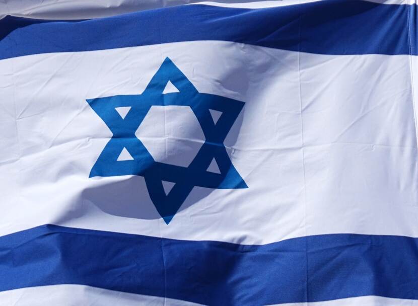 De vlag van Israel.