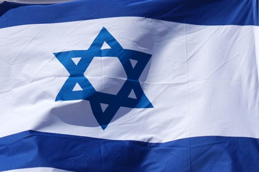 De vlag van Israel.