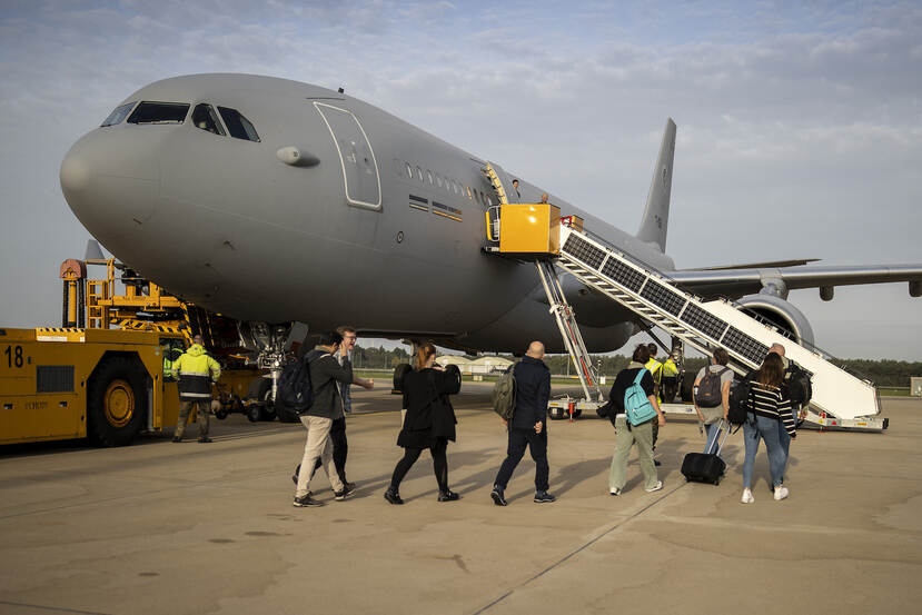 Airbus op Tel Aviv.