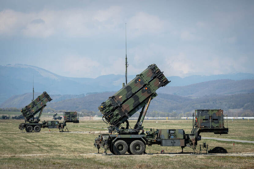Patriot-luchtverdedigingssystemen in Slowakije.