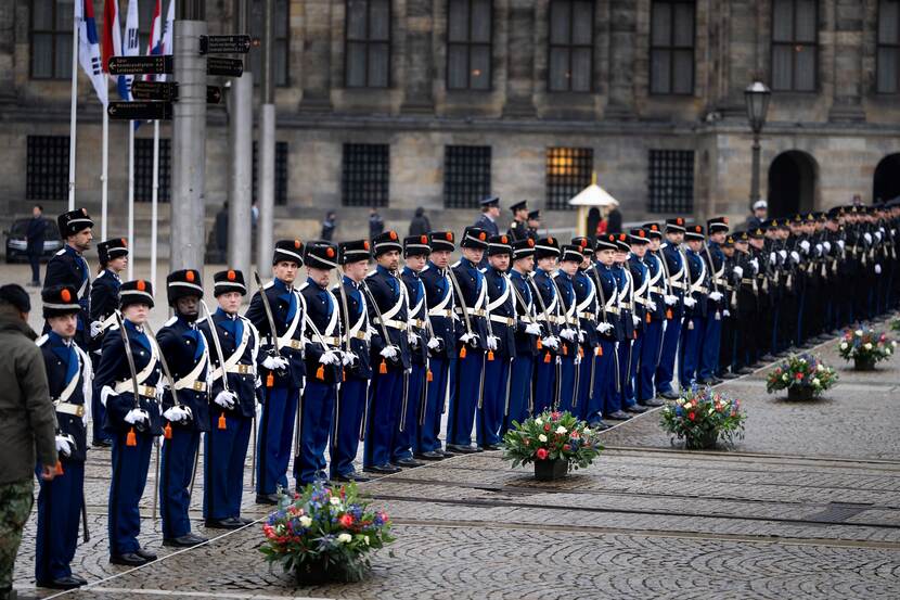 Marechaussees op de Dam.