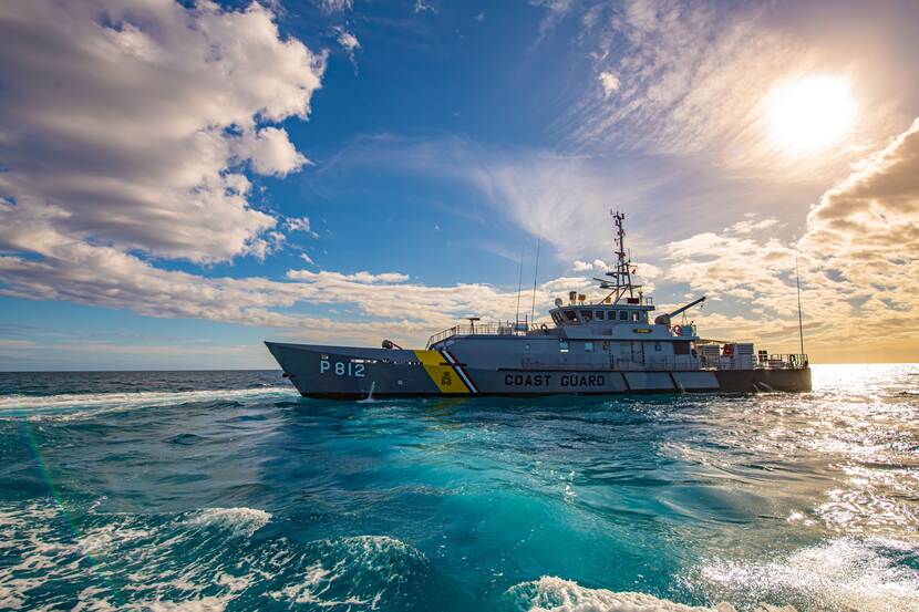 Een schip van de kustwacht.