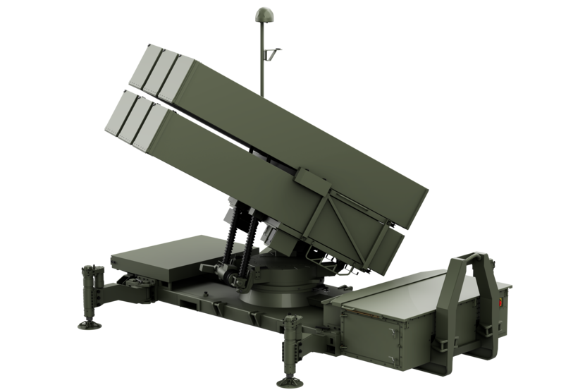 Een Norwegian Advanced Surface-to Air Missile System (grond-luchtafweersysteem).