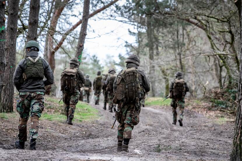 Archieffoto van mariniers.
