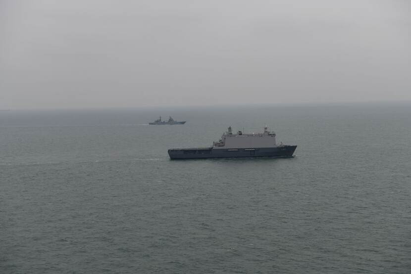 Schip in Noordzee