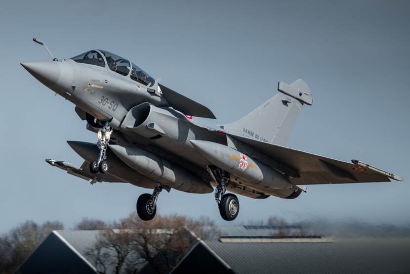 Een Rafale B van de Franse luchtmacht.