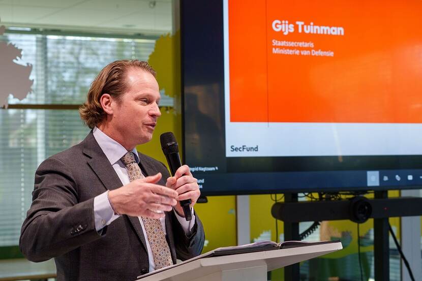 Staatssecretaris Tuinman spreekt bij opening Security Fund