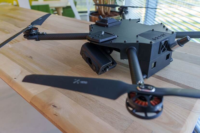 De drone die als eerste een investering heeft ontvangen uit het SecFund