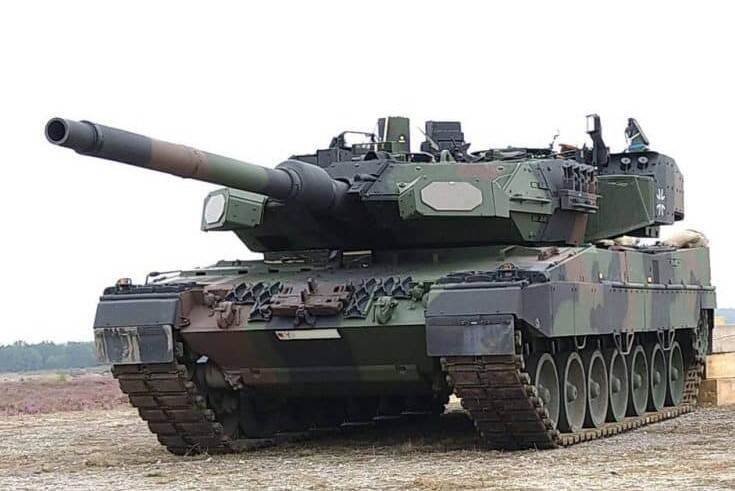 Un exemple du char de combat principal Leopard 2A8