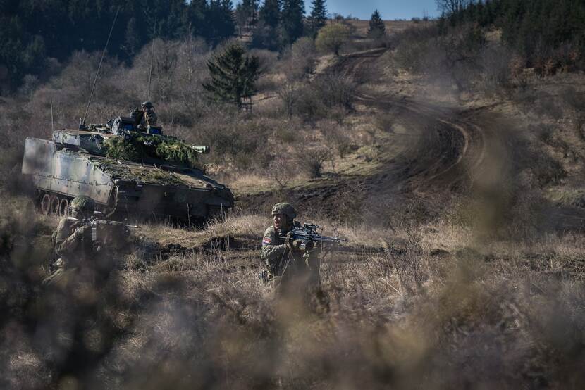 Militair optreden in Tsjechie