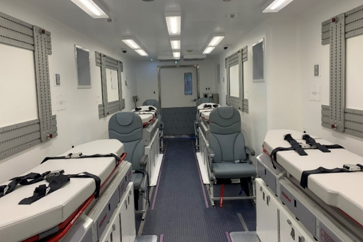 Medische container met ligplaatsen.