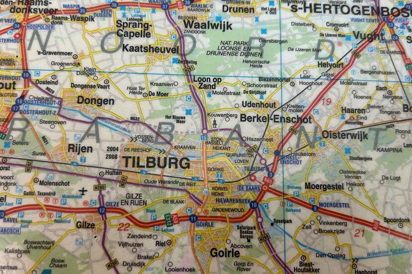 Gilze-Rijen op landkaart