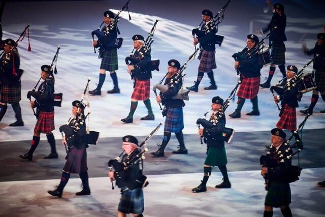 Optreden van militair orkest.