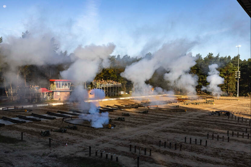 Opening van een gevechtsbaan.