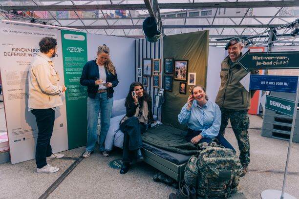 Bezoekers op de Dutch Design Week