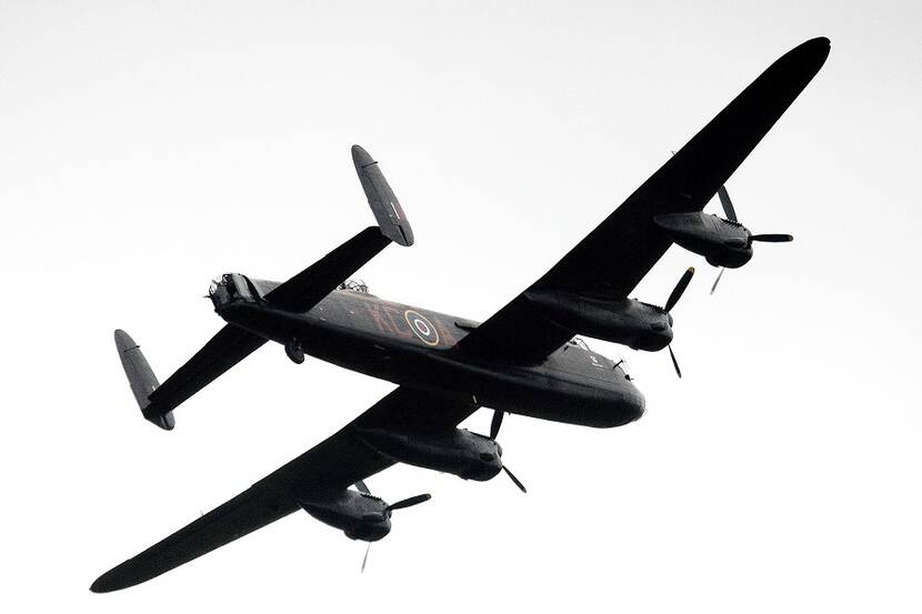 Archiefbeeld vliegende Lancaster