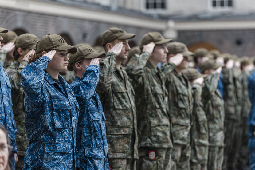 Deelnemers van de eerste Nationale Weerbaarheidstraining.