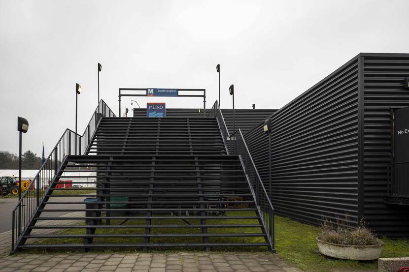 Trappen van een metrostation.