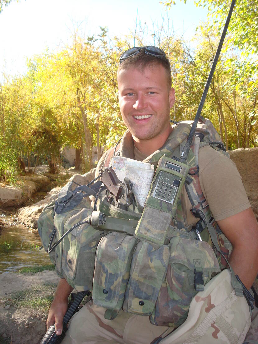 Portret van sergeant-majoor Harm.